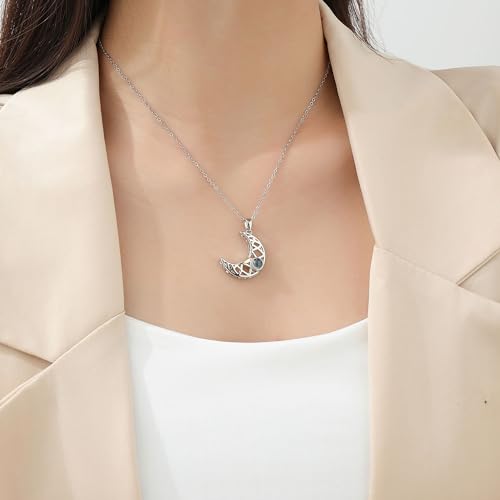 Yumikoo Couple Sun and Moon Necklace I Love You Necklace 100 Languages Matching Bff Friendship Heart Necklaces for Best Friends3