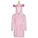 A2Z 4 Kids Kinder Mädchen Jungen Bademantel Baby Rosa Tier Weiche - Bathrobe Unicorn Baby Pink_2-3