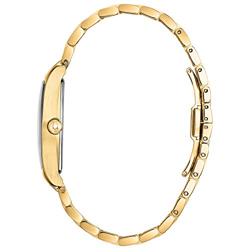 Bulova Gold Tone Quartz Movement Dress Watch (Model: 97M116) #TOP1
