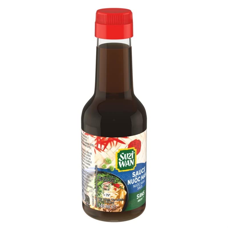 Savourez l'Authentique Nuoc Mam 143ml de Suzi Wan - Le Trésor de l'Asie en Cuisine! Traits gustatifs exceptionnels! - Le Lot De 4