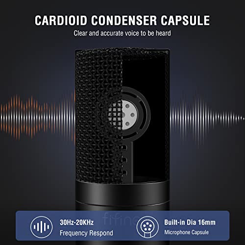 Fifine ABCD2303669C Xlr Microphone, Condenser Podcast Mic For Recording, Vocal thumb #1