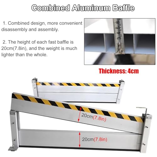 Panneau d'inondation de porte de garage et déflecteur de barrière d'eau en aluminium