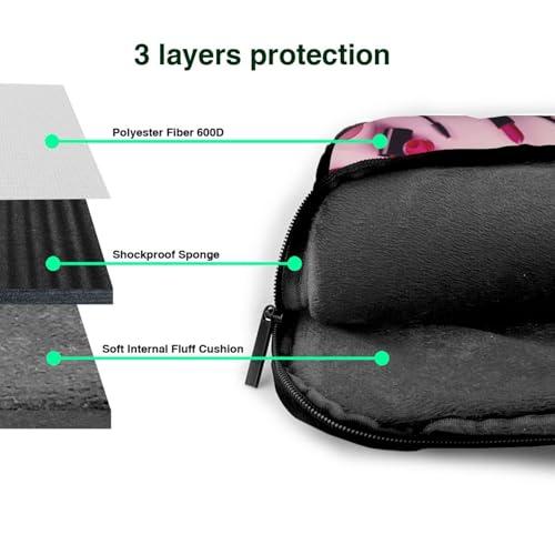 Sac pour ordinateur portable rose contre l'électricité statique - 7