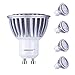 Produktbild Lampaous gu10 led 7w Kaltweiss Leuchtmittel Led Lampe Spot Birnen ersetzt 70 Watt Halogenlampe 600lm 230V AC 4er Pack [Energieklasse A+]