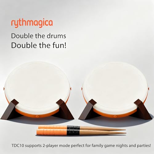 Tambor Taiko digital Rythmagica TDC10 Pro para consolas Switch, PC y PS4 6