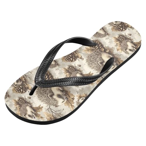 Hedgehog Anime Flip Flop Sandal for Women Men, Casual Beach Slippers Indoor Outdoor XS2