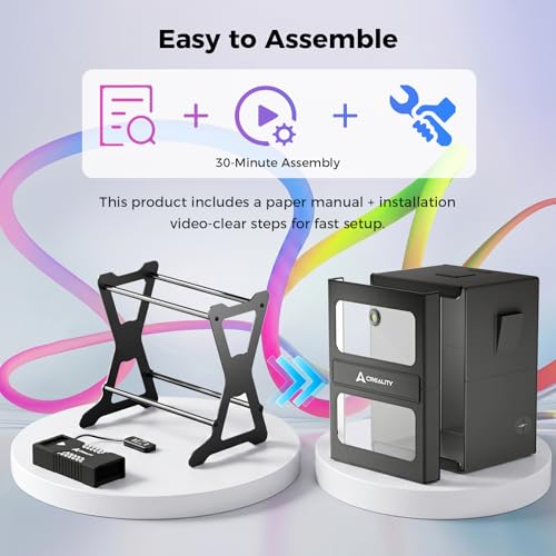 Image of Creality Multi-Roll Filament Dryer, Filament Storage Box with Heating for 3D Printer Filament 10kg Spool, Detachable Heating Module, Fast Heating to 70C, Fireproof Moisture-Proof for PLA PETG ABS TPU