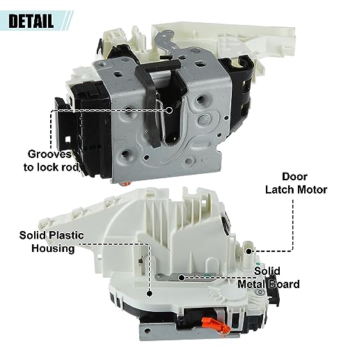 Image of Power Door Lock Actuator Door Latch, Fits for 2011-2025 Chrysler Dodge Jeep Selected Models Front Left (Driver Door), Replaces OEM 4589913AB 04589913AI, DL 347