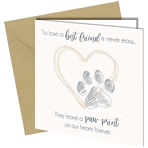 High-Quality Sympathy Card for Pet Loss Cover