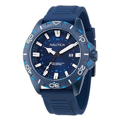 Nautica NSR Silicone Strap Watch