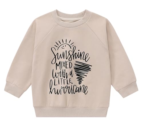 Toddler Girl's Boy's Cotton Crewneck Sweatshirt Long Sleeve Kids Casual Pullover Shirts
