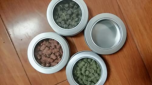 Image of Othmro 1Pcs Round Aluminum Cans Tin Can Screw Top Metal Lid Containers 200ml /6.8 oz, 92 * 45mm (D*H) Silver Color Aluminum Containers for Lip Balm, Crafts, Cosmetic, Candles