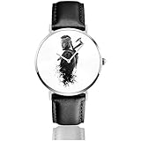 【Material】 Es verfügt über eine wasserdichte Edelstahl-Gehäuseabdeckung und ein PU-Lederband. Die Uhr funktioniert als perfekte Kleideruhr für geschäftliche, ungezwungene Anlässe.