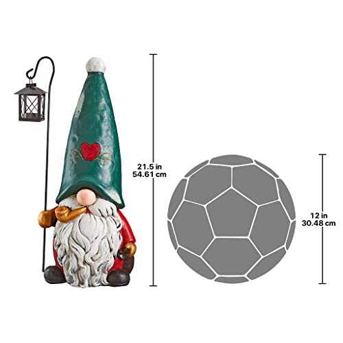 Christmas Decorations - Moe The North Pole Garden Gnome With Christmas Lantern Holiday Decor Statue #TOP3