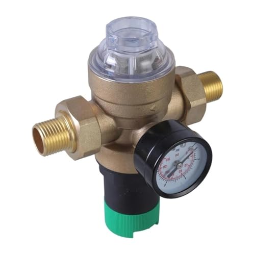 Régulateur pression eau DN15 vanne de réduction en laiton avec manomètre cadran