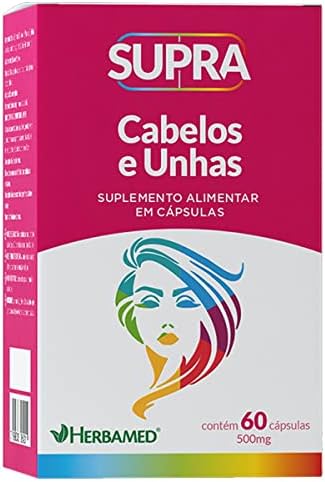Herbamed Supra Cabelos E Unhas - 500Mg 60 Cápsulas -