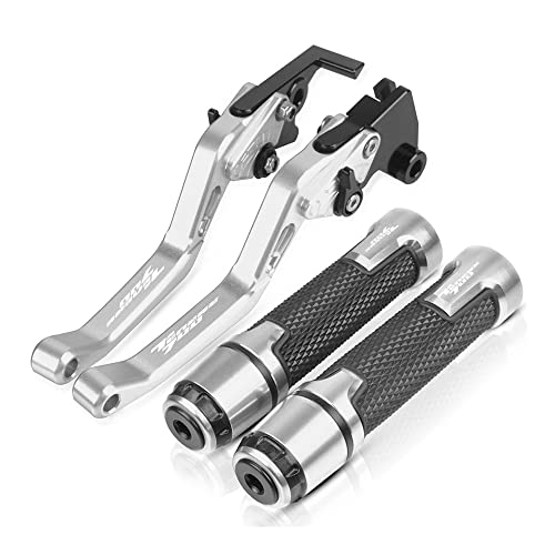 SCUUBE Für Yama&ha TENERE 700 2019 2020 2021 Motorrad Lenker Einstellbare Bremse Kupplung Hebel Griffe Griff Motorrad-Handhebel(Sliver)