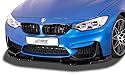 RDX Racedesign Frontspoiler Vario-X kompatibel mit BMW M4 F82/F83 2014- (PU), Unlackiert