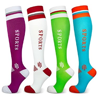 AMAZON - Wnicdvi Compression Socks 15-20 mmHg for Women & Men Circulation for Running,Nurse,Travel,Cycling,Athletic