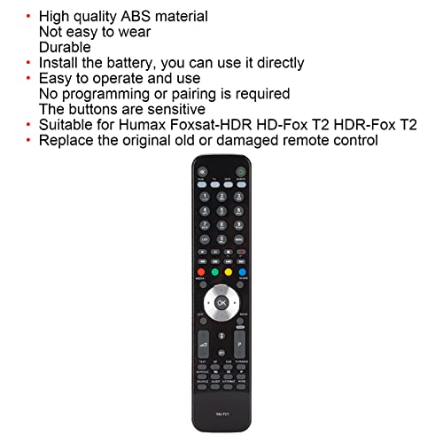 TV Remote Control, RM‑F01 Universal Remote Control Replacement, for Humax for Foxsat-HDR HD-Fox T2 HDR-Fox T2 Remote Controller - Image 3
