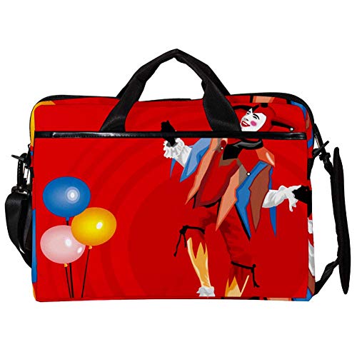 Bolso bandolera para portátil 14" 15" y 15.4" modelo Clown with Balloons de diseño original