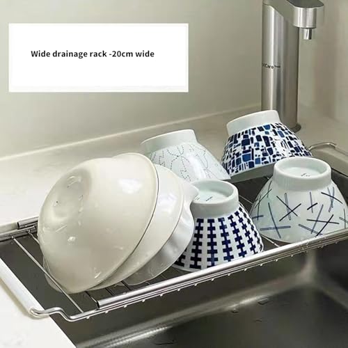 Escurridor de platos para fregadero: dile adiós al desorden en tu cocina con acero inoxidable 4