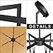 Klgxnrd 6-Light Modern Farmhouse Black Chandeliers for Entryway, Geometric Pendant Lights Kitchen Island, Hanging Industrial Metal Chandelier for Stairway Foyer Hallway Dining Room