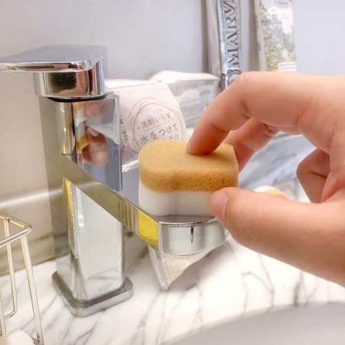 Image of 8 Pcs Cute Scrub Sponges, Small Toast Shaped Cleaning Scrub Sponge, Fun Toast Dish Washing Sponges for Kitchen Cleaning Supplies
