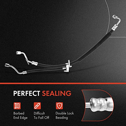 A-Premium Power Steering Hose Pressure & Return Line Hose Assembly Compatible With Subaru Legacy 2005-2009 H4 2.5L Naturally Aspirated Pump To Reservoir #TOP2