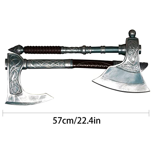 LQZJG Doppelaxt aus Spiel AC, PVC Spirit Hall Doppelaxt 22.4 Zoll, Cosplay, Sammlung, Geschenk geben