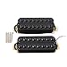 LYWS 2PCS Ceramic Magnet 8 String Guitar Humbucker Pickup Neck & Bridge Pickups Black
