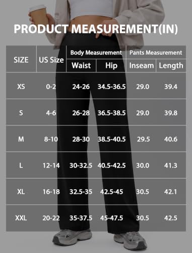 JEKAOYI Womens Wide Leg Yoga Pants Casual Trousers Pants with Pockets Taupe - image 6