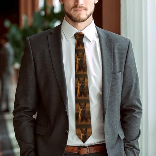 Corbata para hombre con pañuelo a cuadros formales miniatura 6