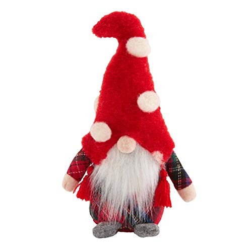 Mud Pie Tartan Body Small Christmas Gnome, 6