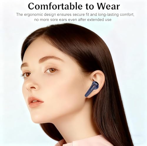 Image of Wireless Earbuds Bluetooth Headphones 50H Playback Touch Control Noise Cancellation LED Power Display Charging Case IPX7 Waterproof Earphones with Mic Headset Gym Work