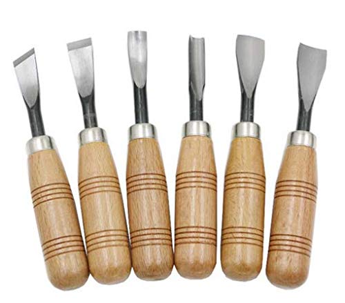6Set Carbon Steel Wood Carving Tools Knife Kit