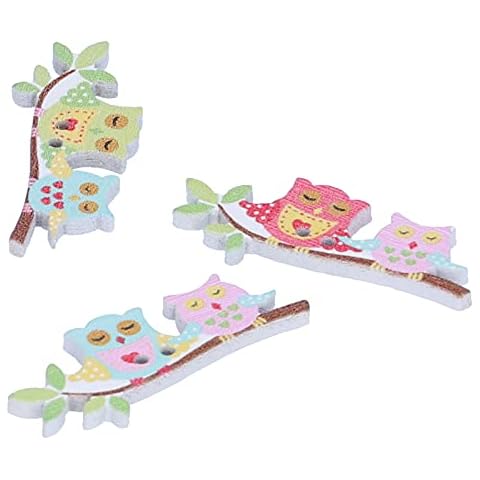 Boutons en Bois Hibou Haofy Cover