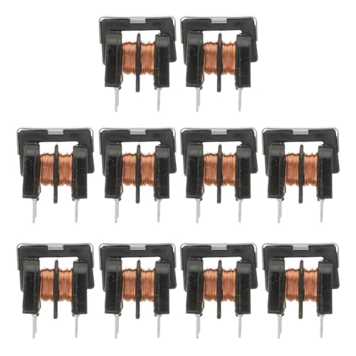 Healeep 10 filtros inductores de modo común Uu9.8 paso 7 x 8 mm 10 Mh inductores de potencia para proyectos electrónicos de supresión de ruido Emi Rfi