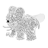 POPETPOP Strass Lüftungsschlitzclip Elefant Aromatherapie Auto Duftspender Innenraum Silber mit Lufterfrischer Autozubehör für Damen und Herren
