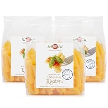 isiBisi Gluten-Free Rigatoni Pasta, 3-Pack - Artisanal Corn and Rice Noodles - Vegan, Non-GMO, Made in Italy