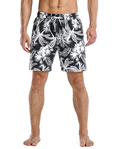 Nonwe Men's Swim Trunks Beachwear Outdoor Quick Dry Retro Soft Washed Drawstring Board Short2