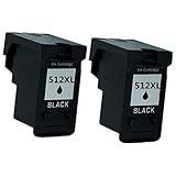 Alta calidad: cada cartucho de tinta PG-512XL CL-513XL o PG-510XL CL-511XL es probado y fácil de instalar. Impresión suave sin obstrucciones, calidad de impresión nítida y colores vivos.