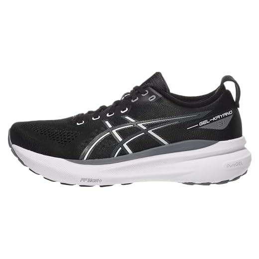 ASICS Men's Gel-Kayano 31 Running Shoes, 10.5, Black/White