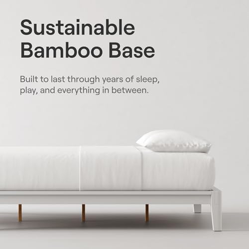Image of Nectar Kids Bamboo Headboard - Twin - White - Attachable to Kids Bamboo Bed Frame (Sold Seperately) - Easy Tool Free Set Up - Contemporary and Durable