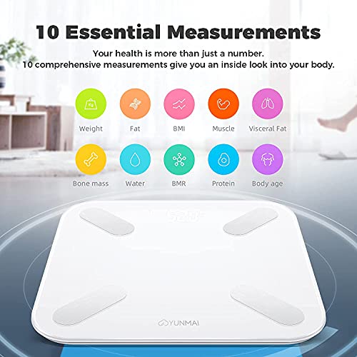 Balança Bioimpedância Yunmai Mini - Branca