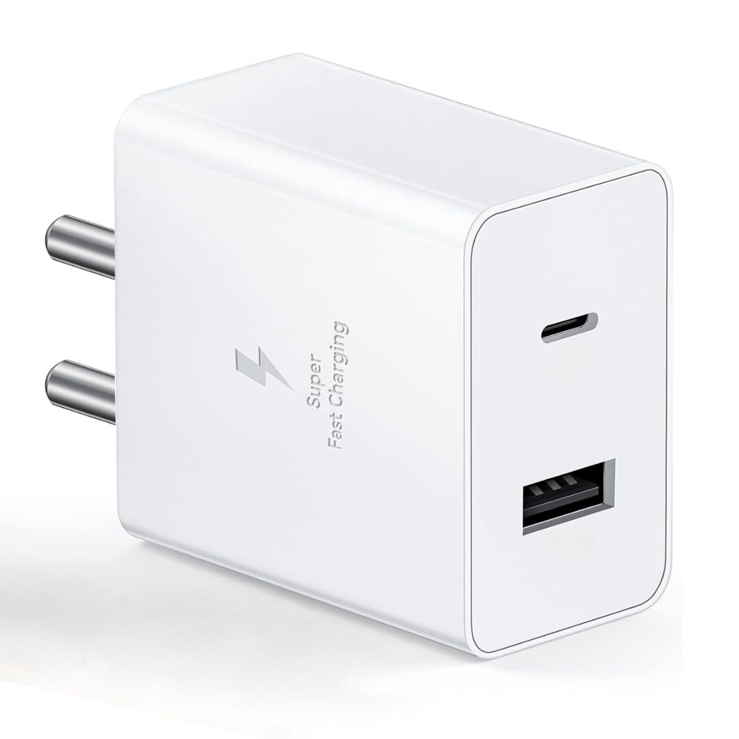 MAK 45W Rapid Fast Type C/USB Adapter, Fast Charger | PD Charge Compatible for Samsung Galaxy, Nothing Phone, iPhone, Google Pixel (Adapter Only, White) (B0DD464MBH) Amazon Price History, Amazon Price Tracker