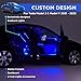Nestour Interior Car Neon Light Fit for Tesla Model 3 Y 2021 2022 2023 (Center Console+Dashboard+Seat+4 Foot Lights) with Matching Armrest Organizer, Tesla Ambient Lights, APP-Controlled RGB LED
