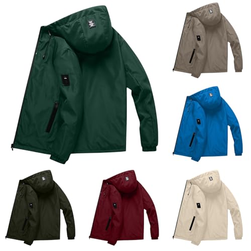 Sudadera Hombre Impermeable, Chaqueta Cortavientos Exteriores Abrigo Chaqueta Impermeable Mantente Caliente Cortavientos Chaqueta De Senderismo Chaqueta De Softshell
