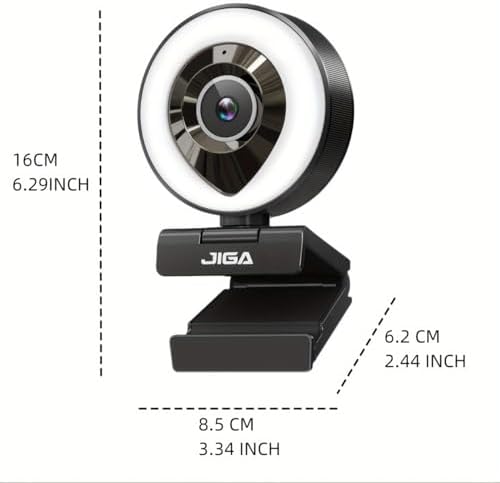 AIDELF Webcam Computer Camera 1080P with Dual Microphone Adjustable Right Light Web cam for PC Advanced Auto-Focus with Tripod Zoom Streaming Camera Gaming Webcam for Facebook YouTube Xbox Streamer — view 7