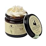 Hearth and Homestead: Handmade Whipped Tallow Balm (Unscented/Herb-Infused) - Organic Body Butter with Infused Olive Oil, for Eczema, Rosacea, Baby - 1.3 oz